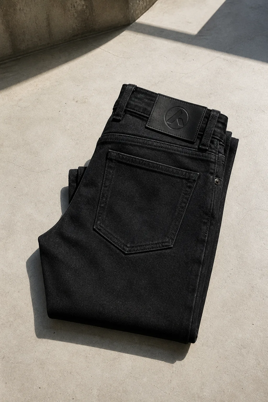 Camber, Very low-rise skinny jean in sulphur-overdyed black