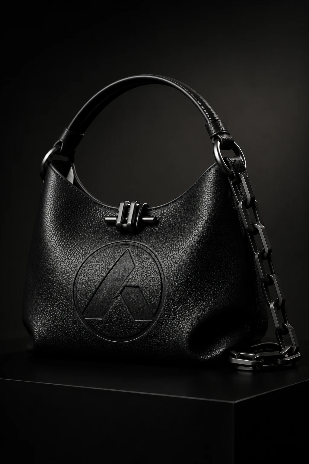 Column, Structured-slouch saddle hobo with a curved crescent body